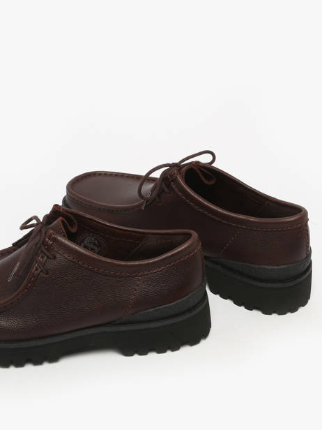 Derby Veterschoenen Uit Leder Clarks Bruin men 26183314 ander zicht 2